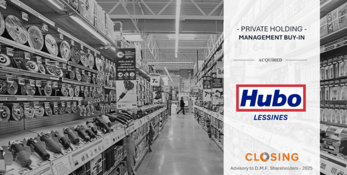 Closing est intervenu comme conseil de Fabrice Demaiffe tout au long du processus d'acquisition du point de vente Hubo de Lessines.