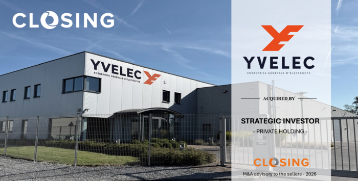 Closing a accompagné la transmission d'Yvelec, spécialiste des installations électriques tertiaires et industrielles.