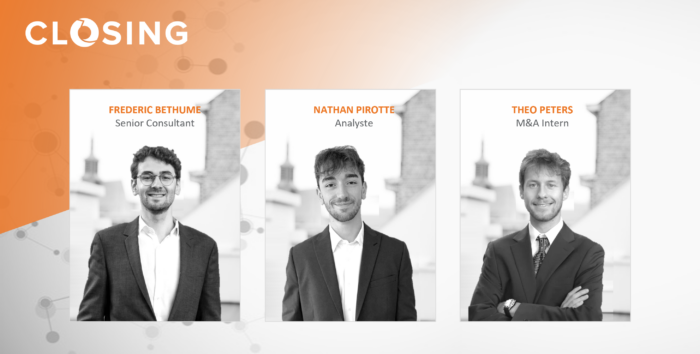 Closing renforce ses effectifs et accueille Frédéric Béthume, Nathan Pirotte et Théo Peters au sein de l'équipe. 